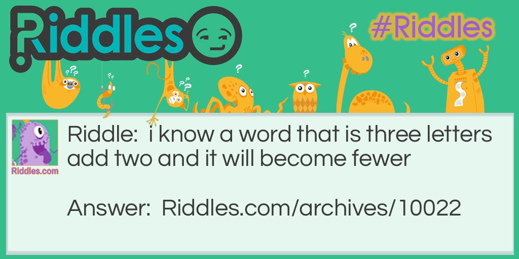 fewer Riddle Meme.