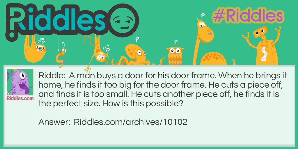 The Door Riddle Meme.