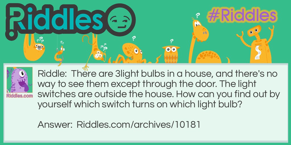 3lightbulbs Riddle Meme.