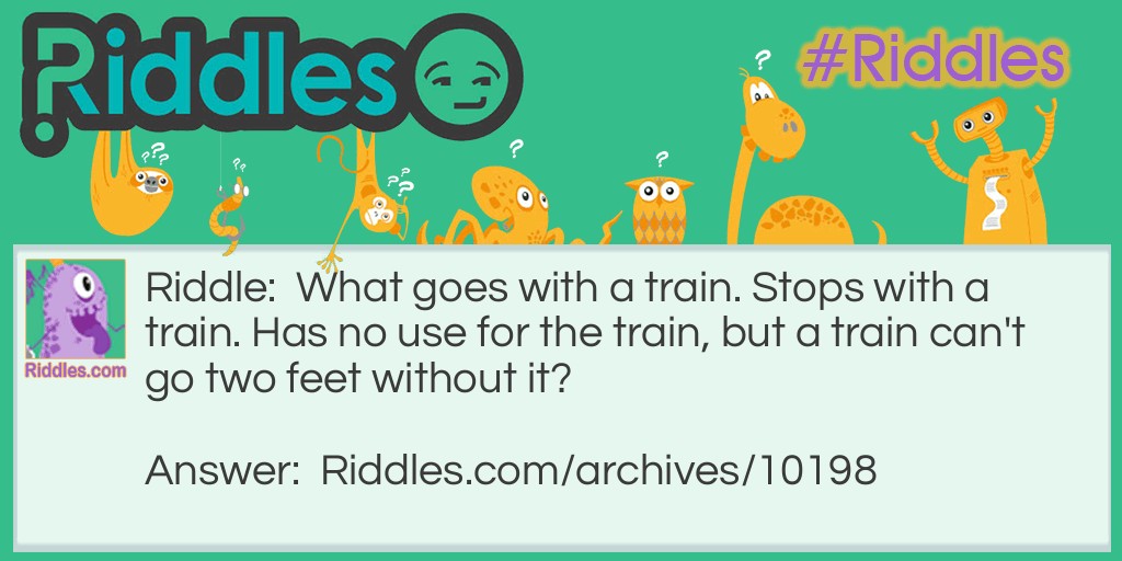 Grandpa's train riddle Riddle Meme.