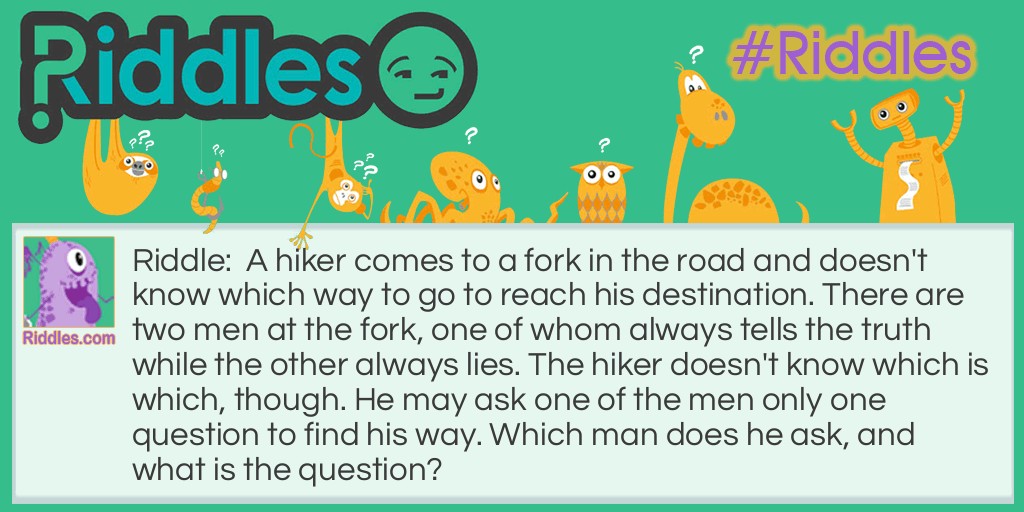 Fork In the Road Riddle Meme.