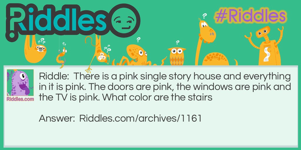 The Pink  House Riddle Meme.