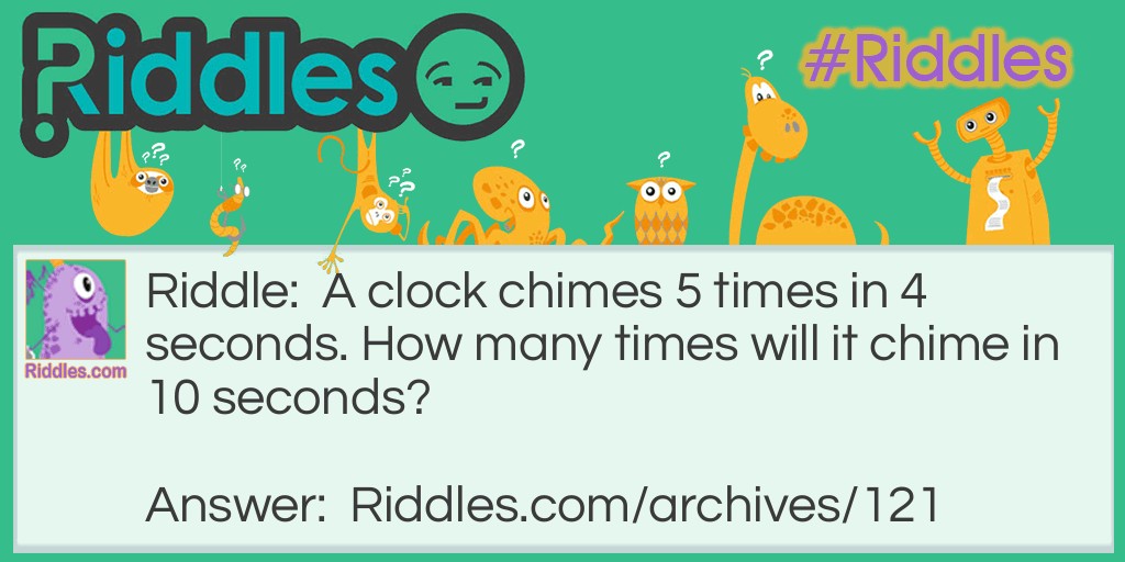 Clock Chimes Riddle Meme.