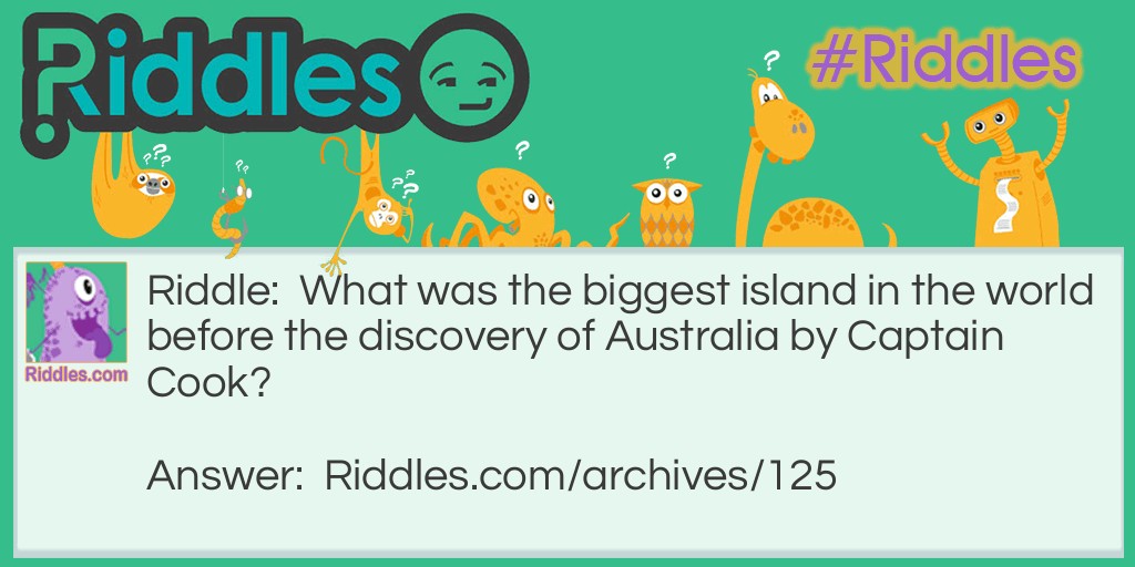 Largest Island Riddle Meme.