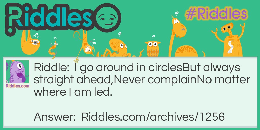Im going in circles Riddle Meme.