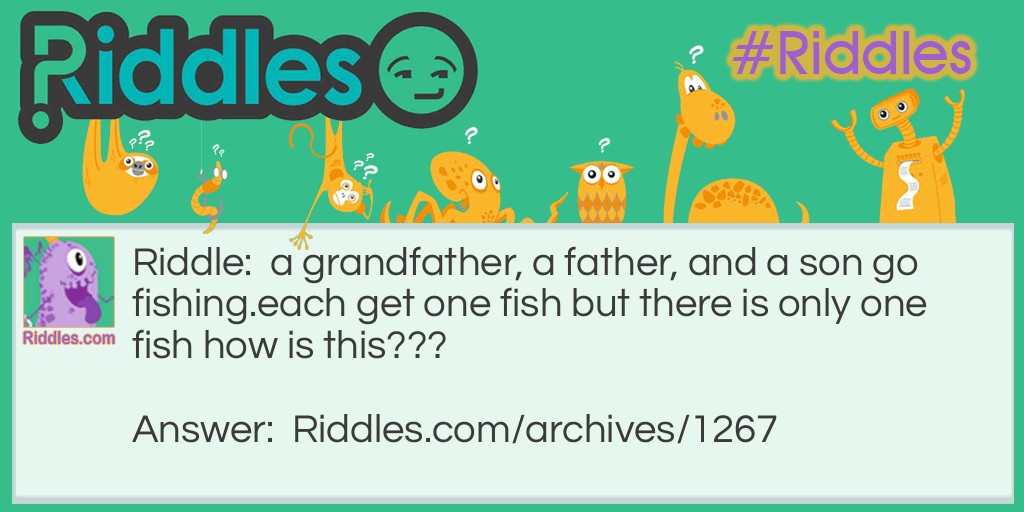 one fish? two fish? what fish? who fish? Riddle Meme.