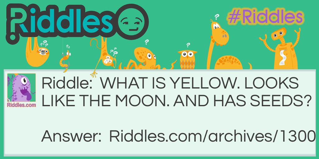 Yellow moon Riddle Meme.