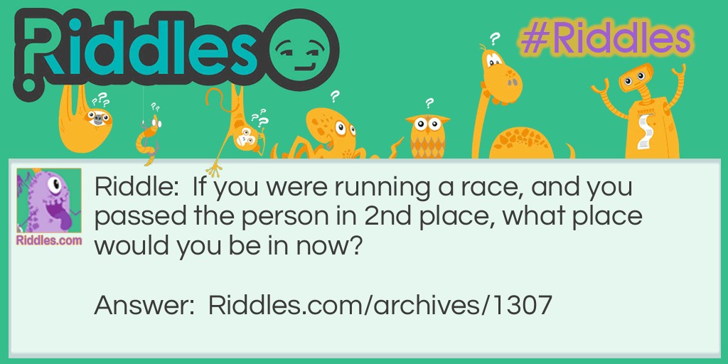 Racing Riddle Meme.