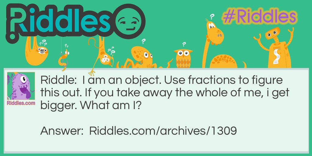 Whole Fraction Riddle Meme.