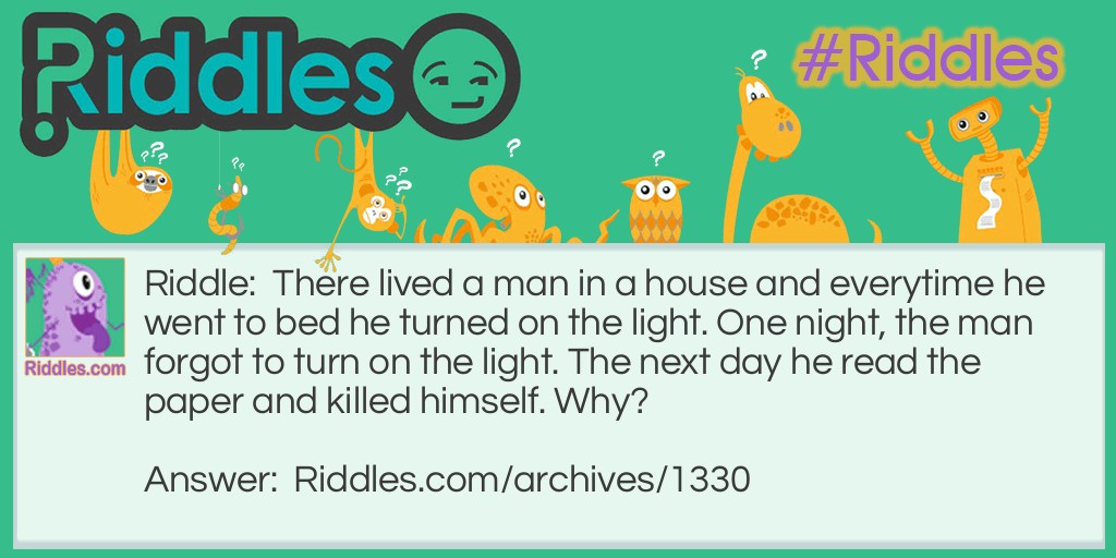 Dead man Riddle Meme.