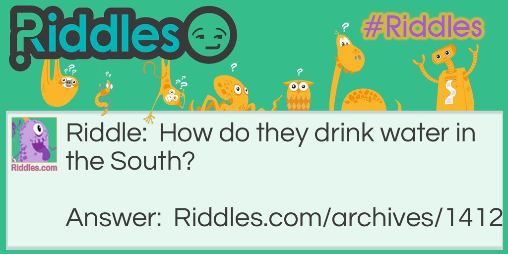 drinking water Riddle Meme.