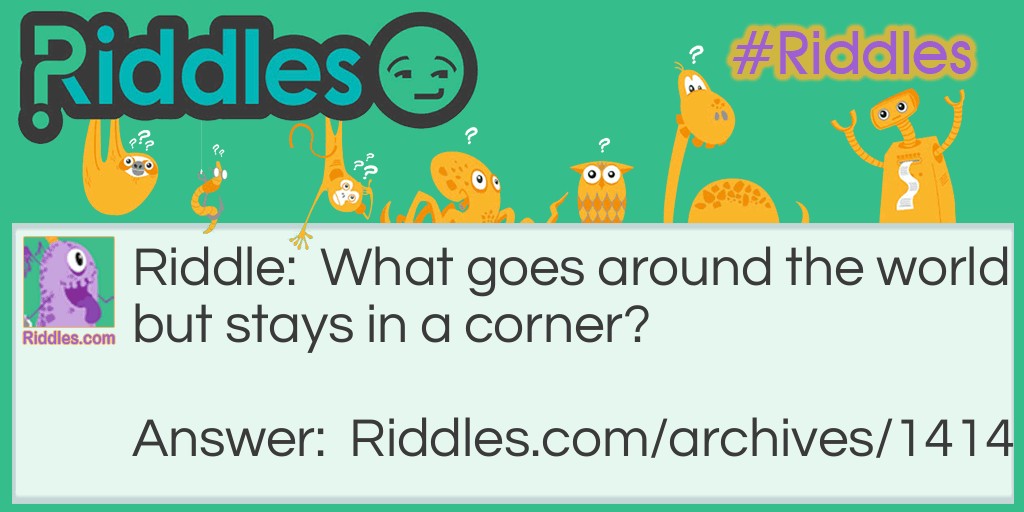 Around the world! Riddle Meme.