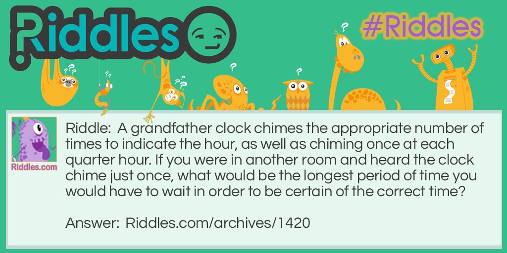 The  grandfather clock Riddle Meme.