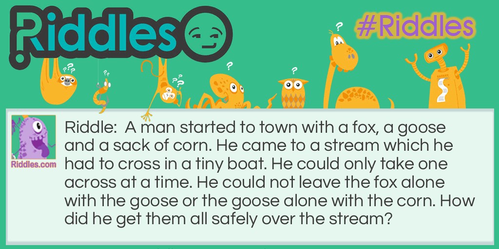 Fox and Goose Riddle Meme.