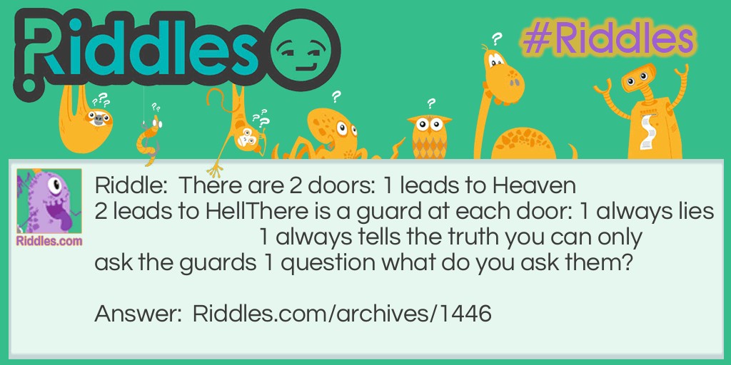 Two  doors Riddle Meme.