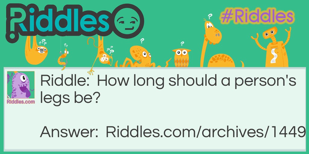 long legs Riddle Meme.