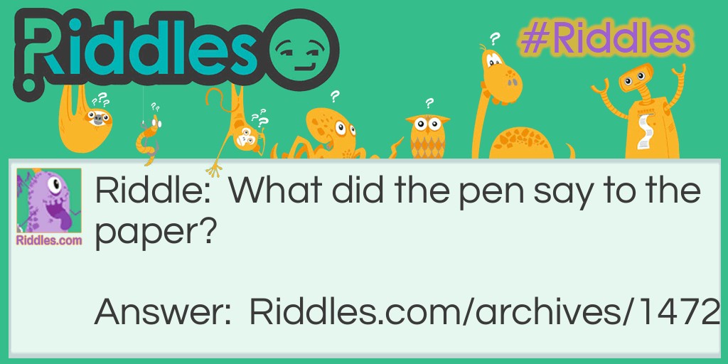 Pen and Paper Riddle Meme.