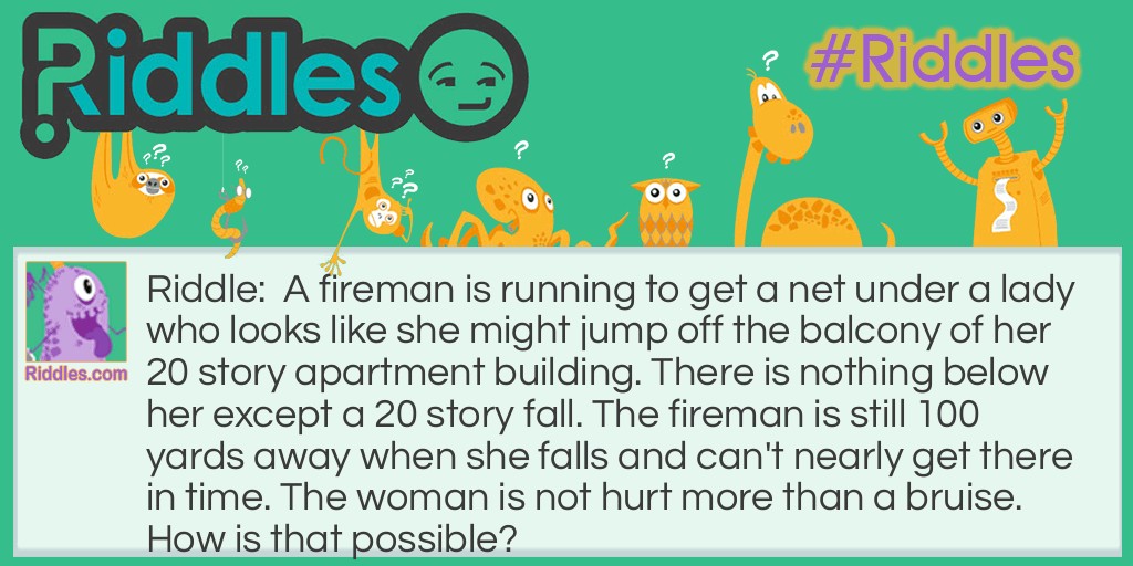 The Running Fireman Riddle Meme.