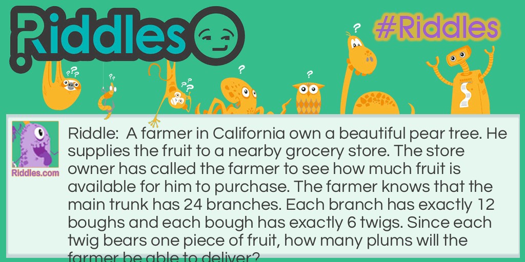 A California farmer Riddle Meme.