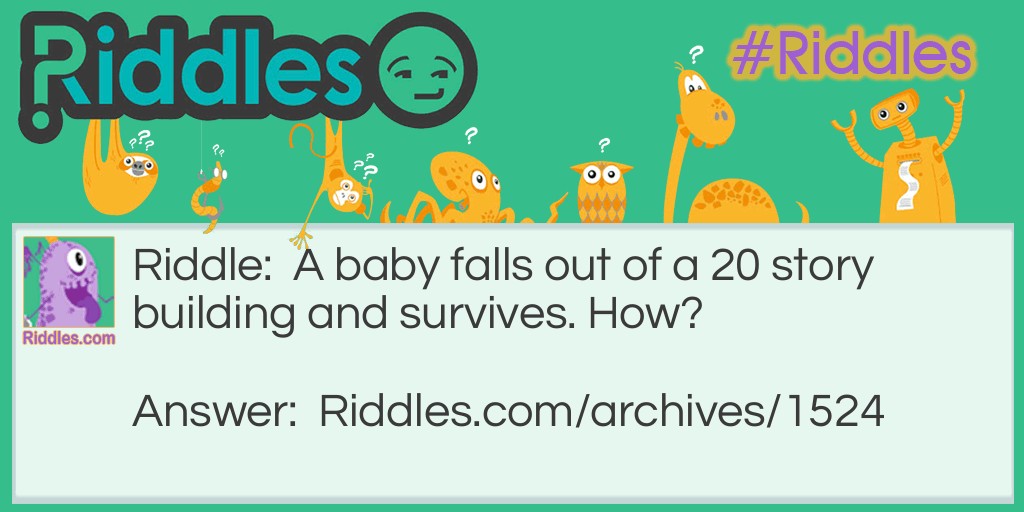 Falling Baby Riddle Meme.