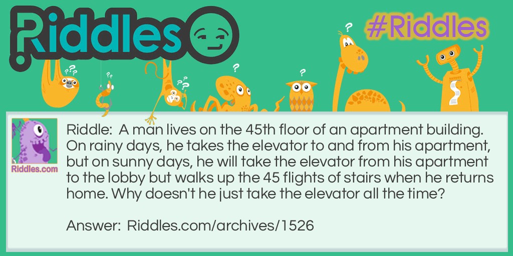 The 45th floor Riddle Meme.