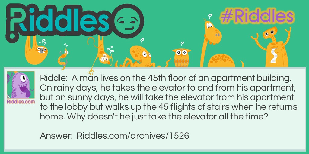 The 45th floor Riddle Meme.