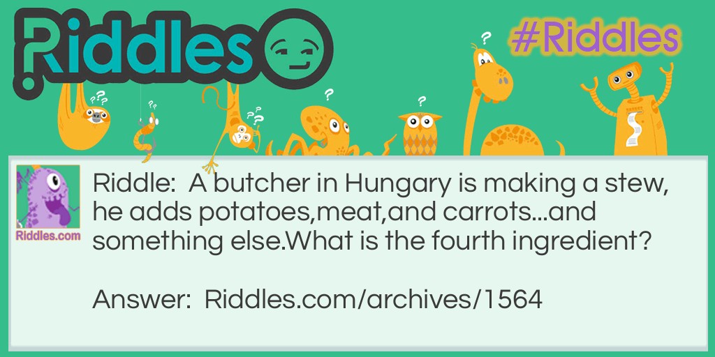 Hungarian stew Riddle Meme.