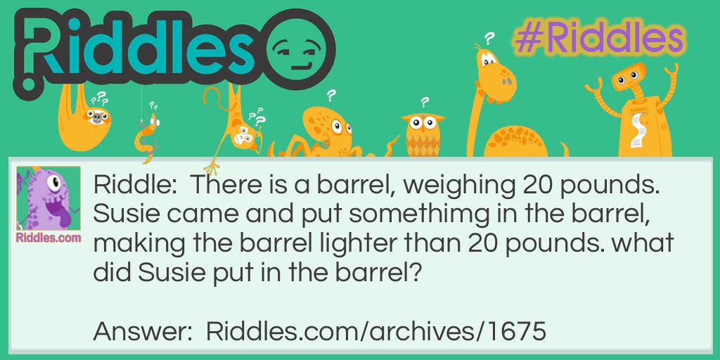 barrel Riddle Meme.
