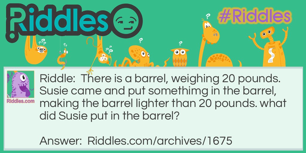 barrel Riddle Meme.