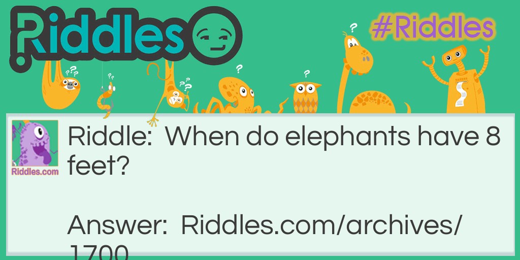 Elephants Riddle Meme.