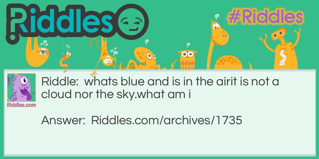 blue Riddle Meme.