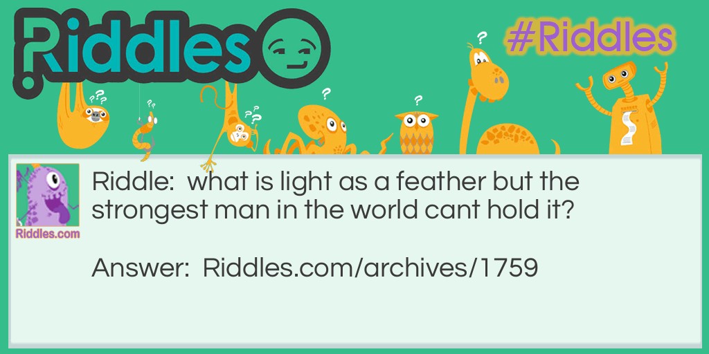 strength Riddle Meme.