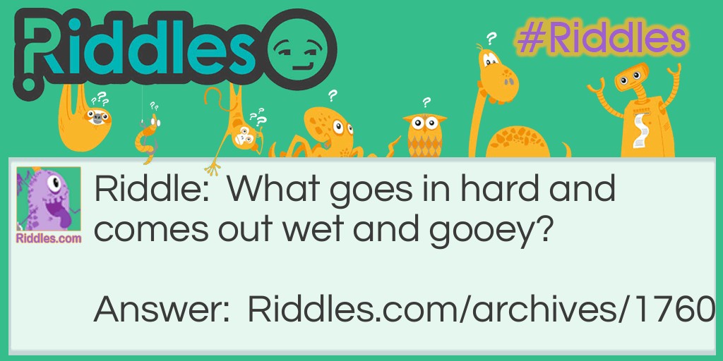 Wet Sweetens Riddle Meme.
