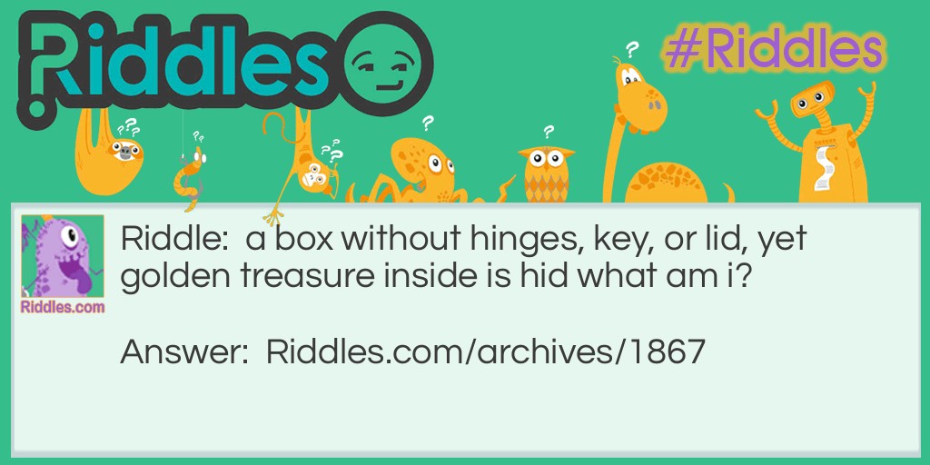 box without hinges Riddle Meme.