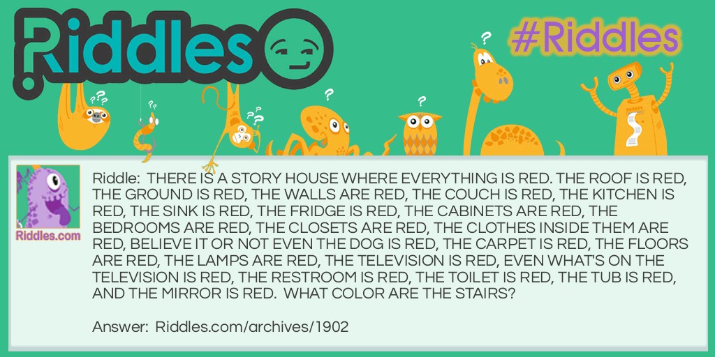 RED HOUSE Riddle Meme.