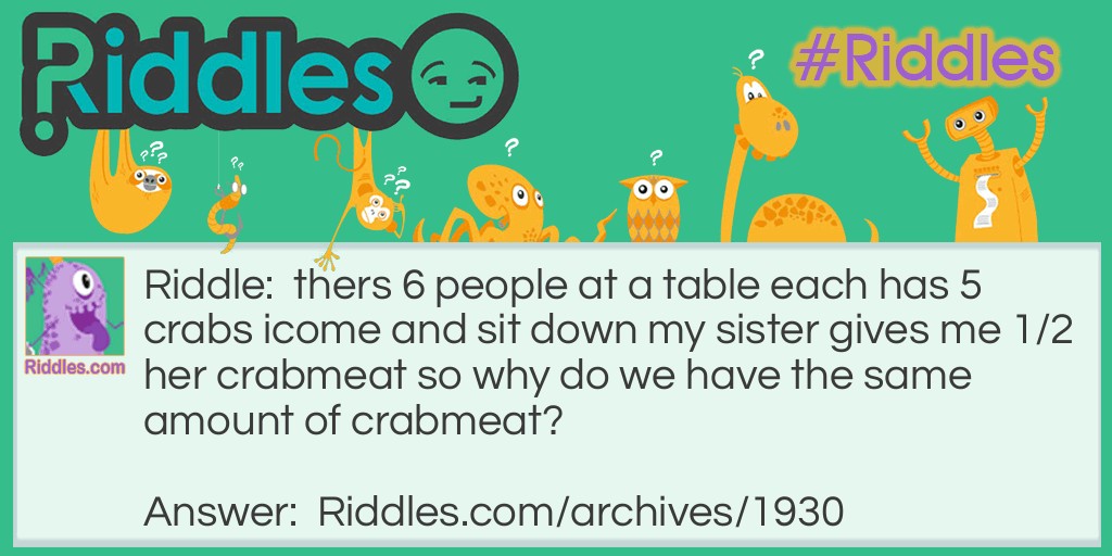 crabs Riddle Meme.
