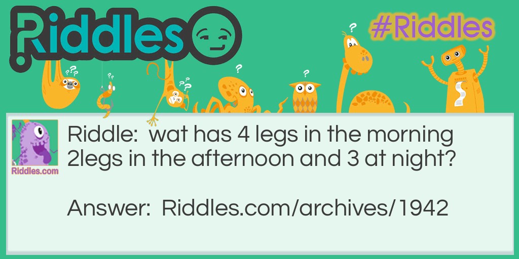 legs Riddle Meme.