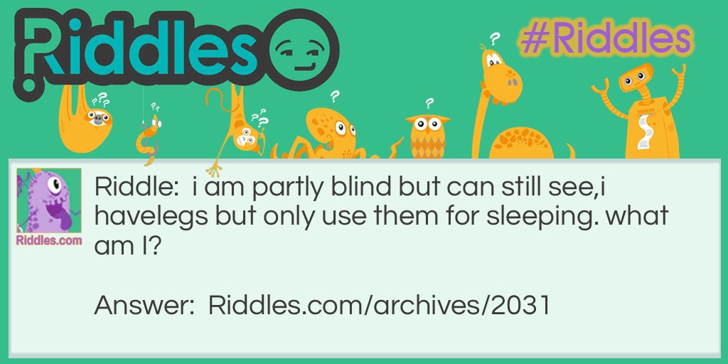 the blind animal Riddle Meme.