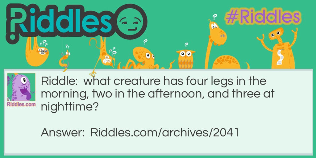 The Daytime Creature Riddle Meme.