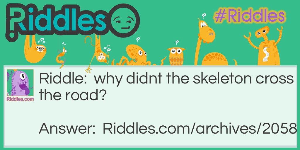 Skeleton Riddle Meme.