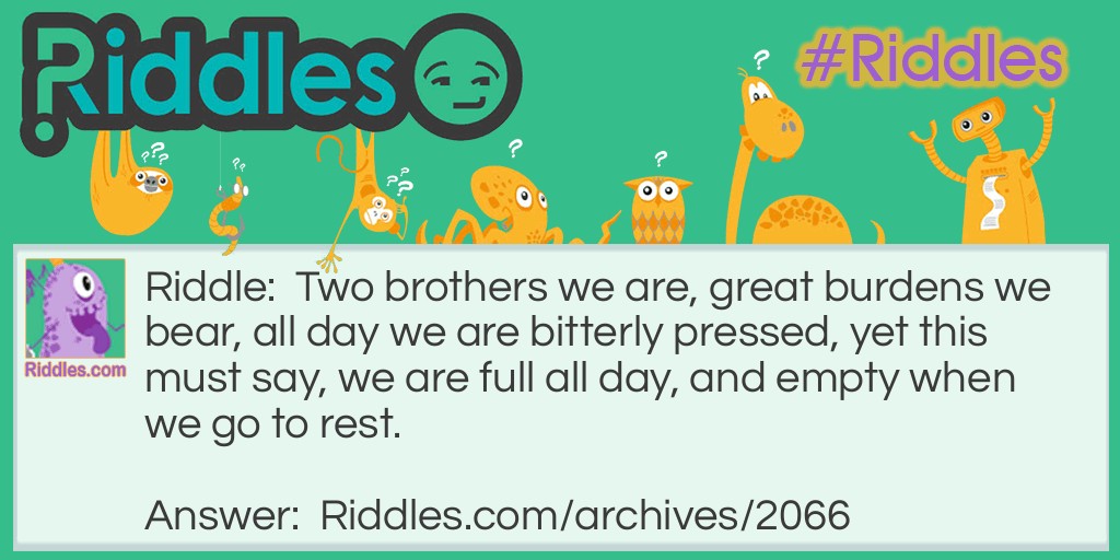 The two brothers Riddle Meme.