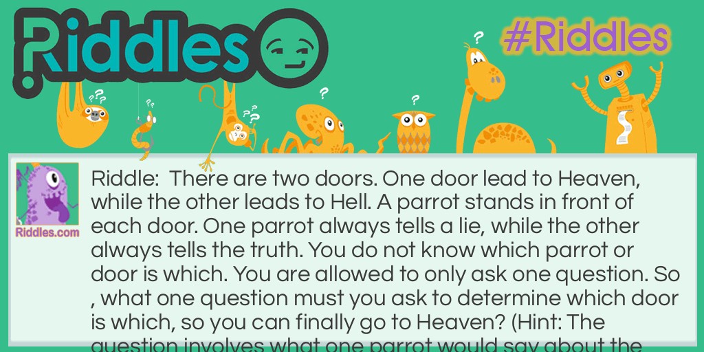 Two Doors Riddle Meme.
