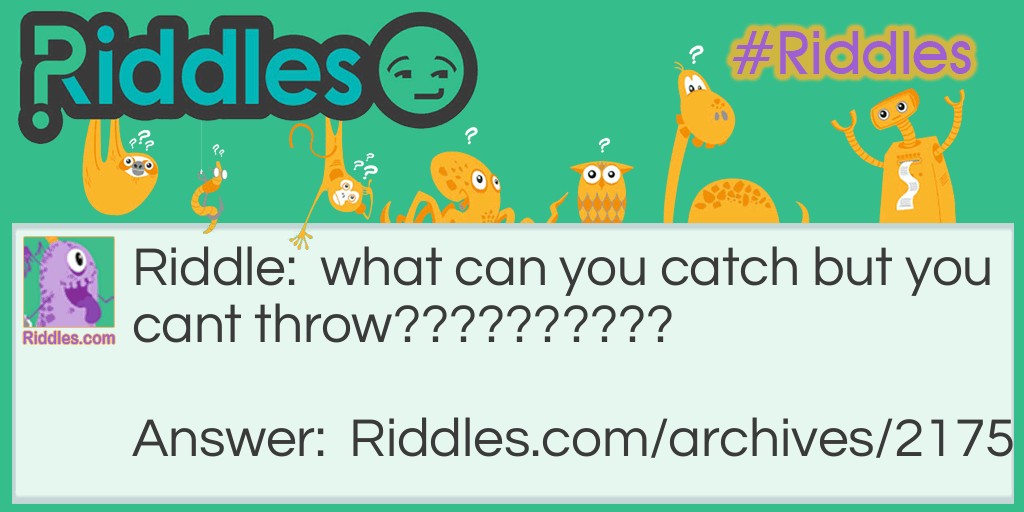 Catch It ! Riddle Meme.