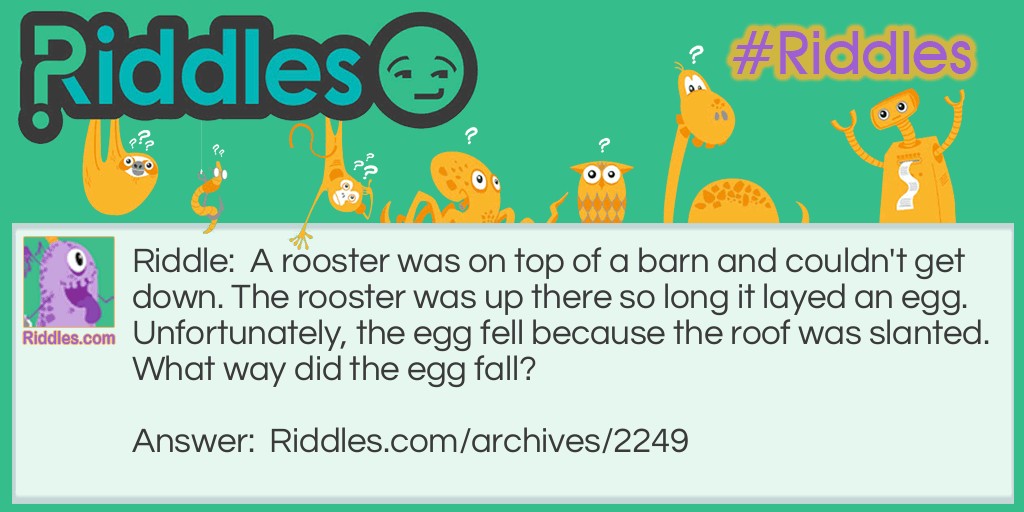 Laying an Egg Riddle Meme.