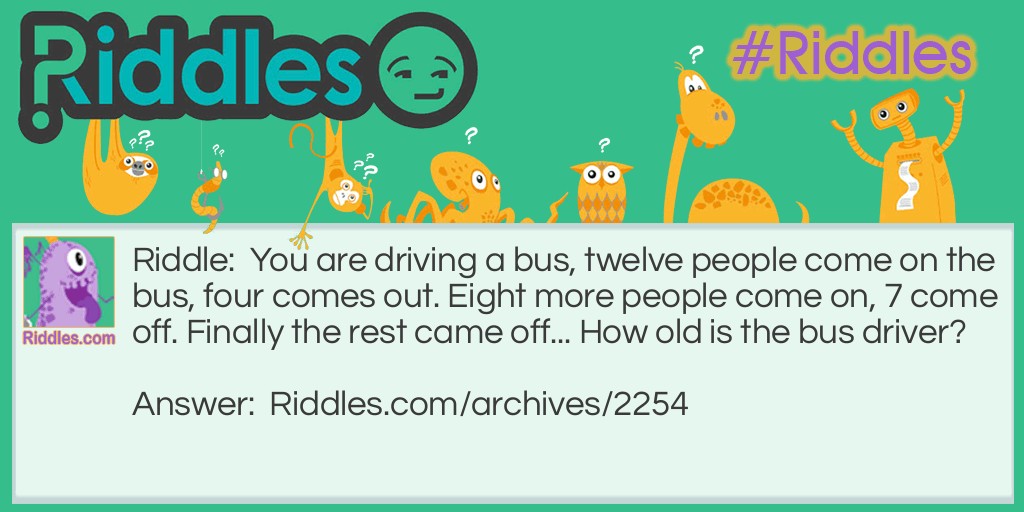 Bus Driver Riddle Meme.