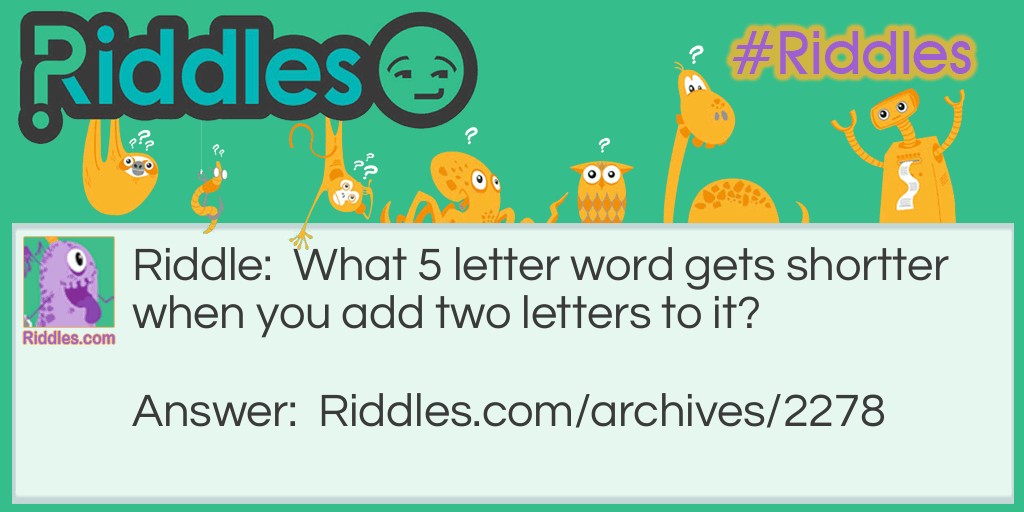 5 letters Riddle Meme.