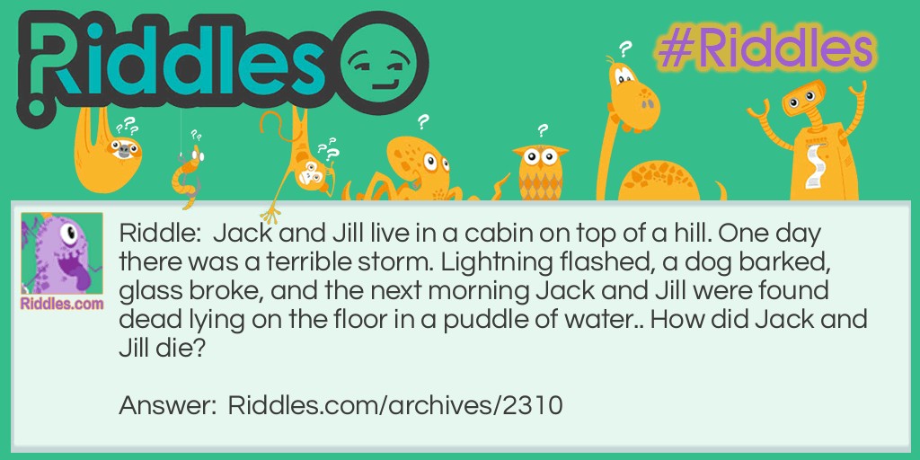 Jack and Jill Riddle Meme.