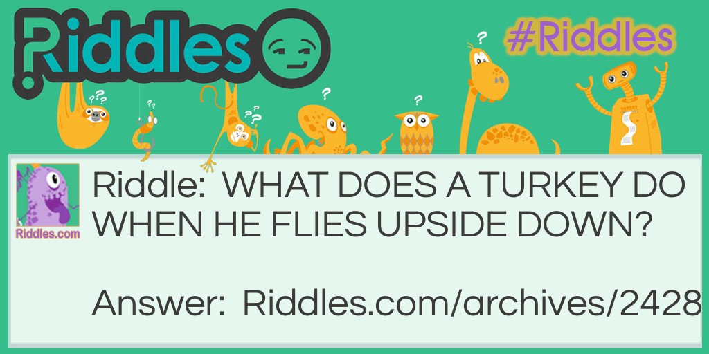                                         turkeys can FLY Riddle Meme.