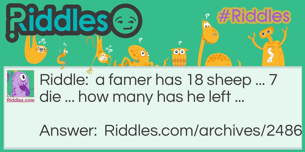 farmers sheep Riddle Meme.