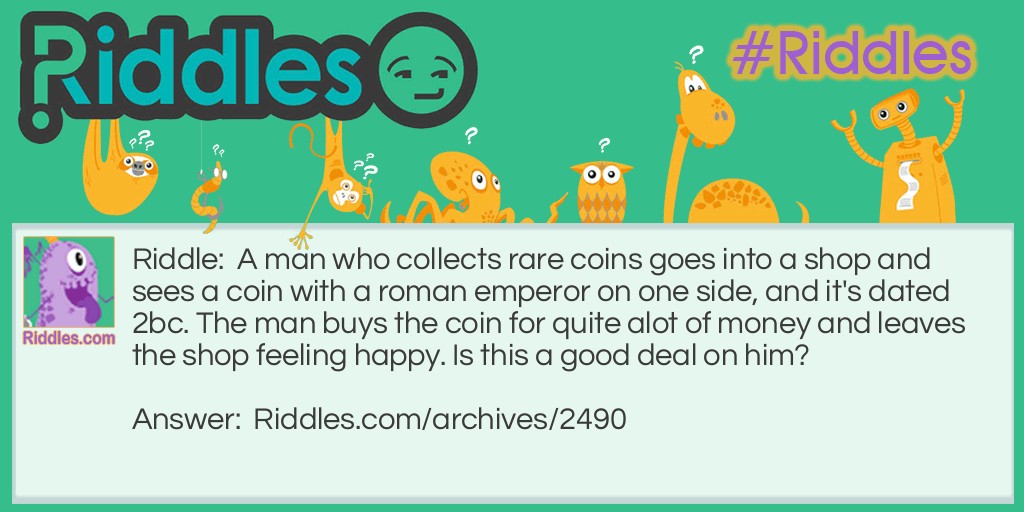Coin Shop Riddle Meme.